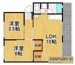 松本第1マンションの物件間取画像